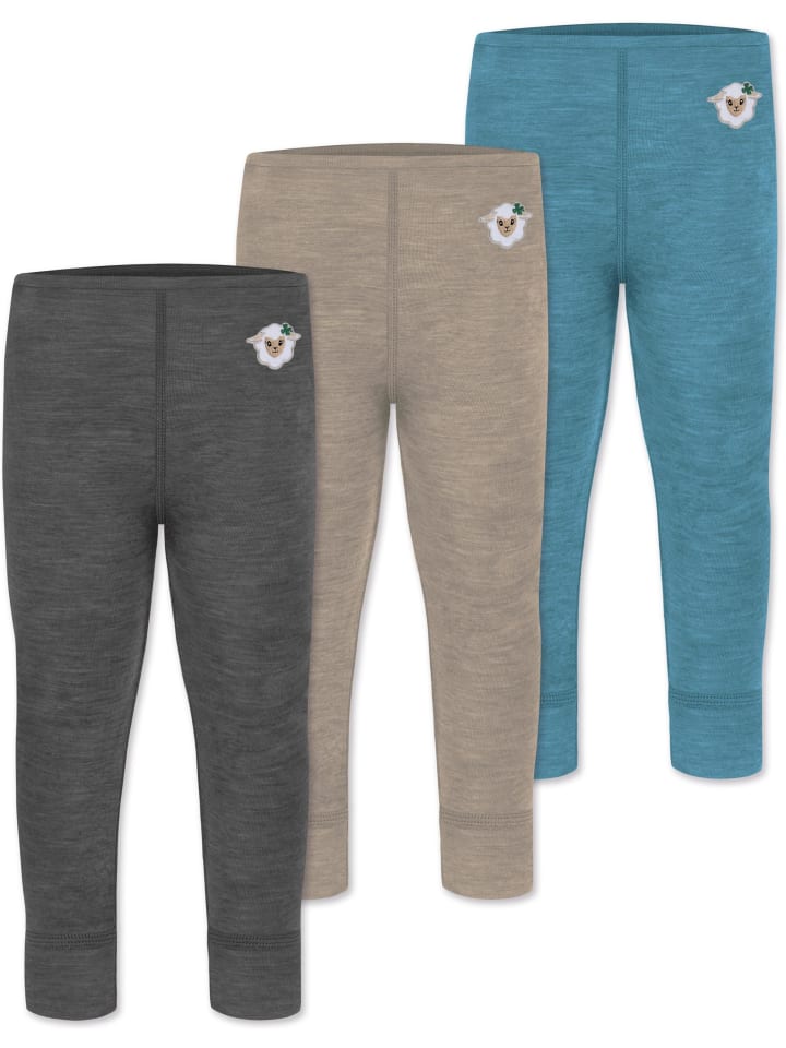 Normani Outdoor Sports 3er Pack Baby Merino Hose Unterhose „Tihoi
