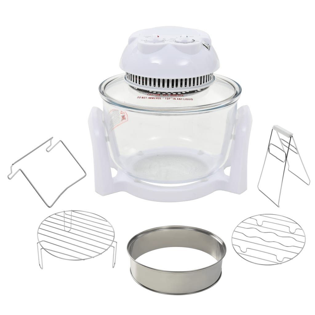 vidaXL Minibackofen Mini-Backofen Halogen-Konvektionsofen mit Erweiterungsring 800 W Minib