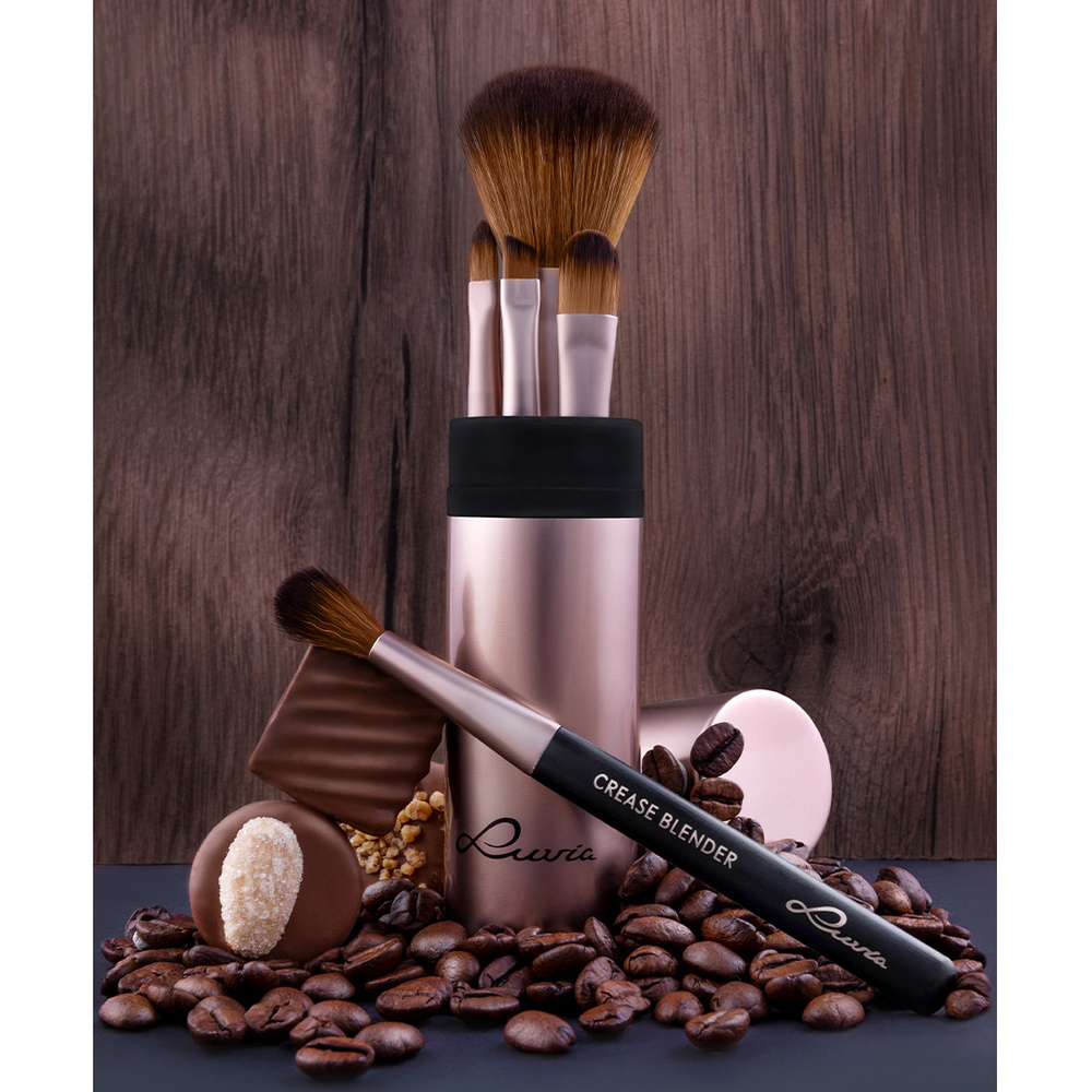 luvia Travel Set - Cappuccino Kit Pinceaux de Voyage