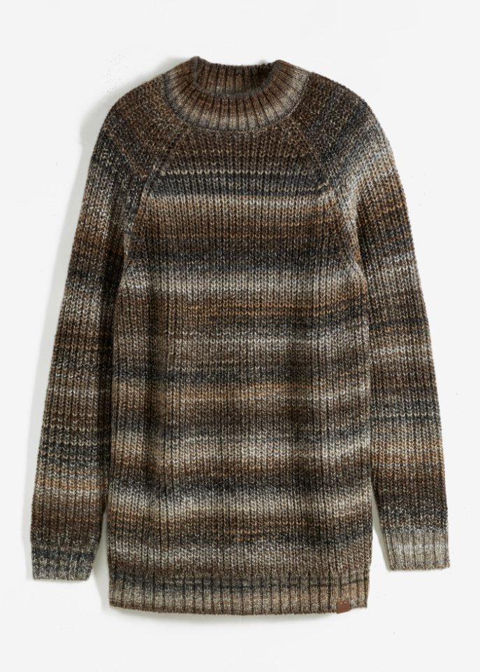 Pullover in Melange-Optik