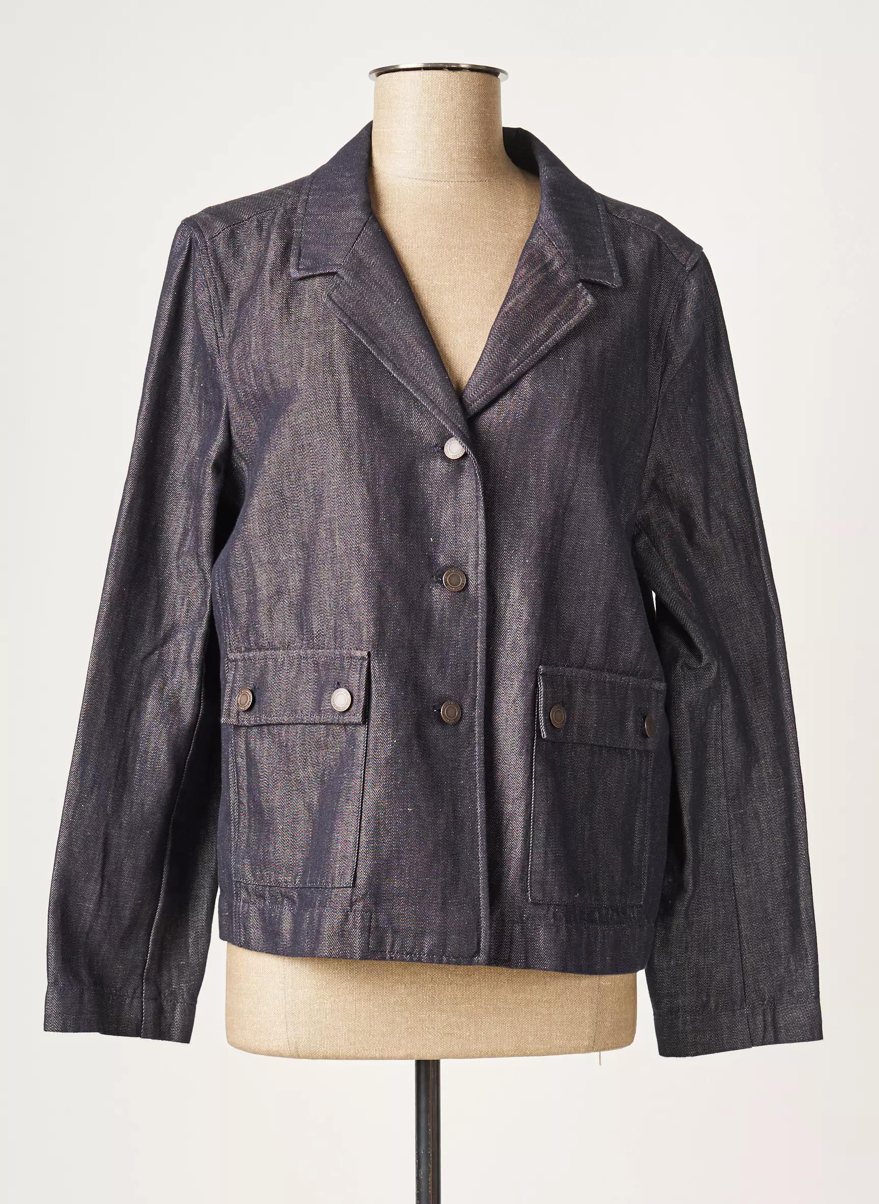 Comptoir Des Cotonniers Vestecasual Femme couleur bleu
