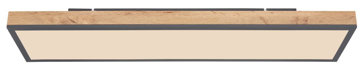 LED Deckenleuchte Rodo Eiche 80 x 20 cm