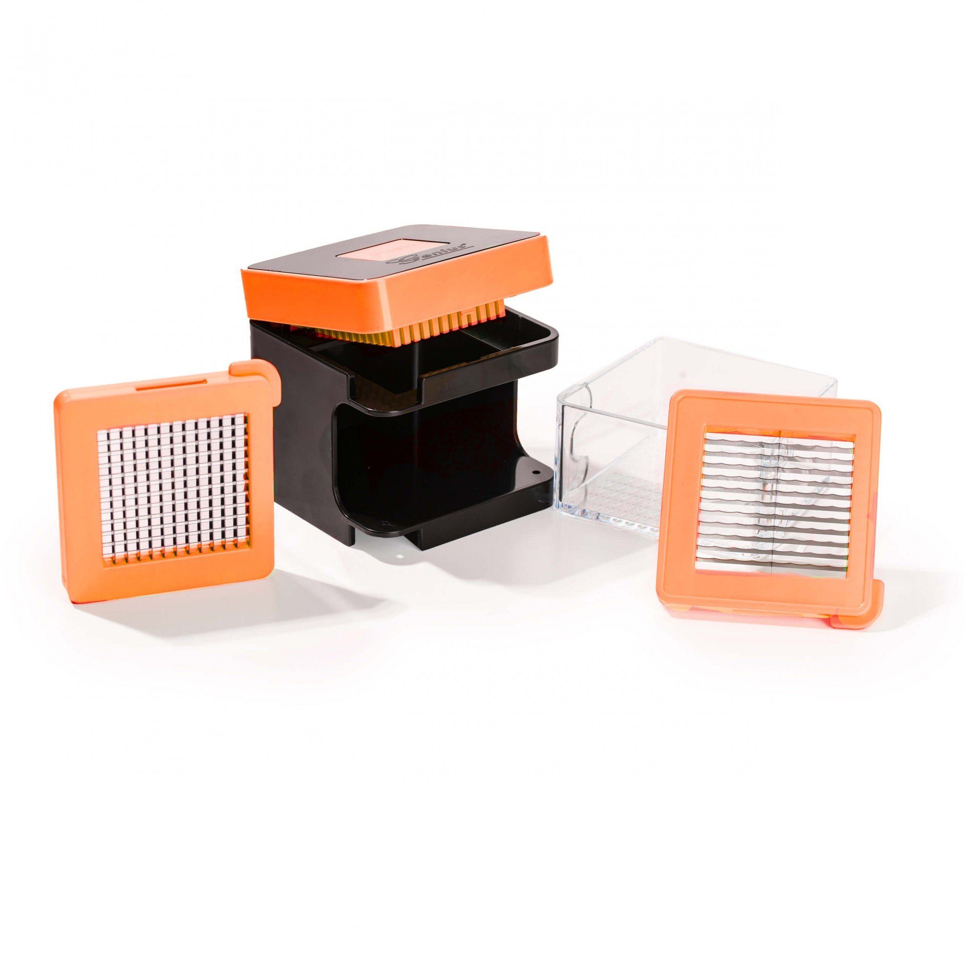 Genius Gemüseschneider Nicer Dicer Spicy, 4 Teile, Gemüseschneider, Allesschneider, Zwiebelschneider