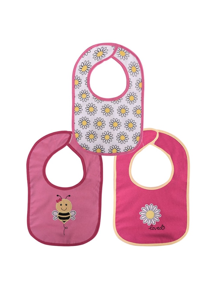 BABY CARE Babylätzchen 3er Set in rosa günstig kaufen onesize