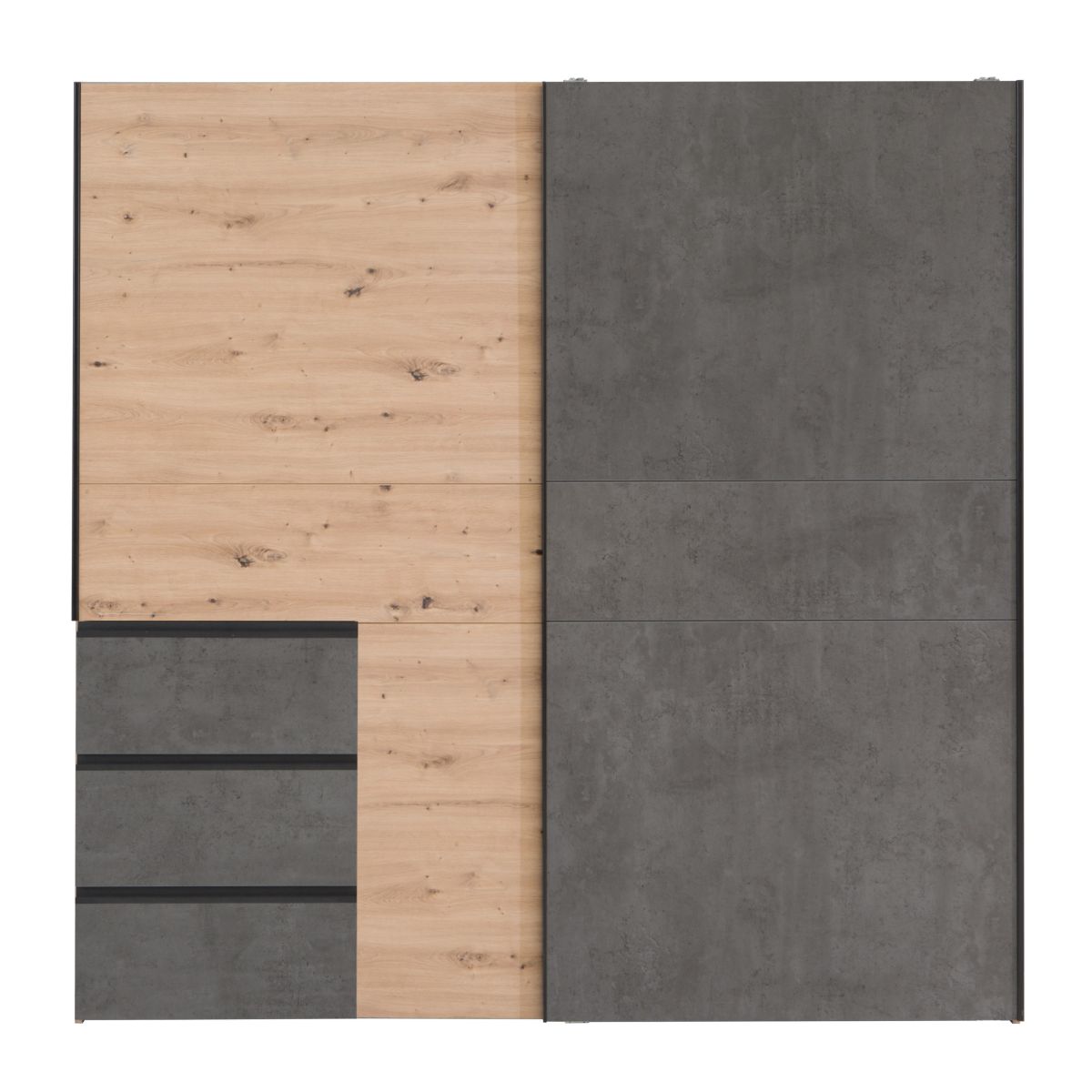 Kleiderschrank Winn Dunkelgrau