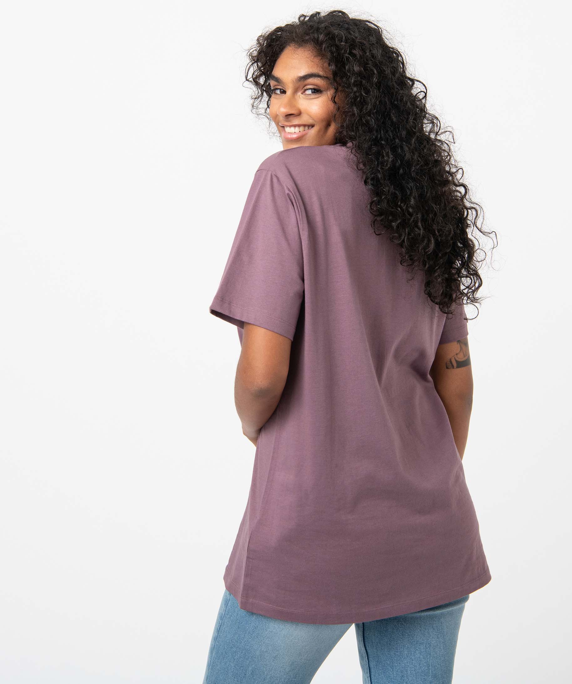Tee-shirt femme à manches courtes oversize – Camps United violet | GEMO