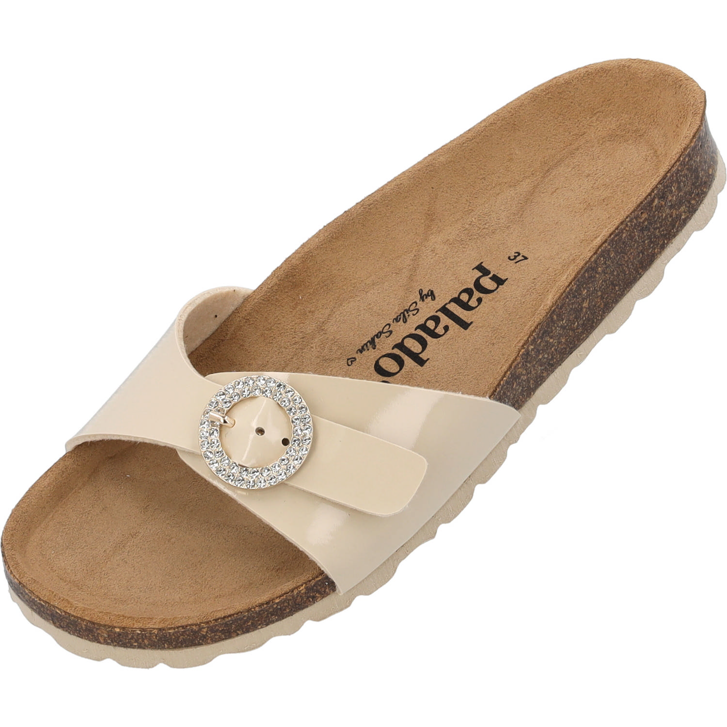 Palado Malta RD by Sila Sahin, Pantoletten, Damen, Beige Lack