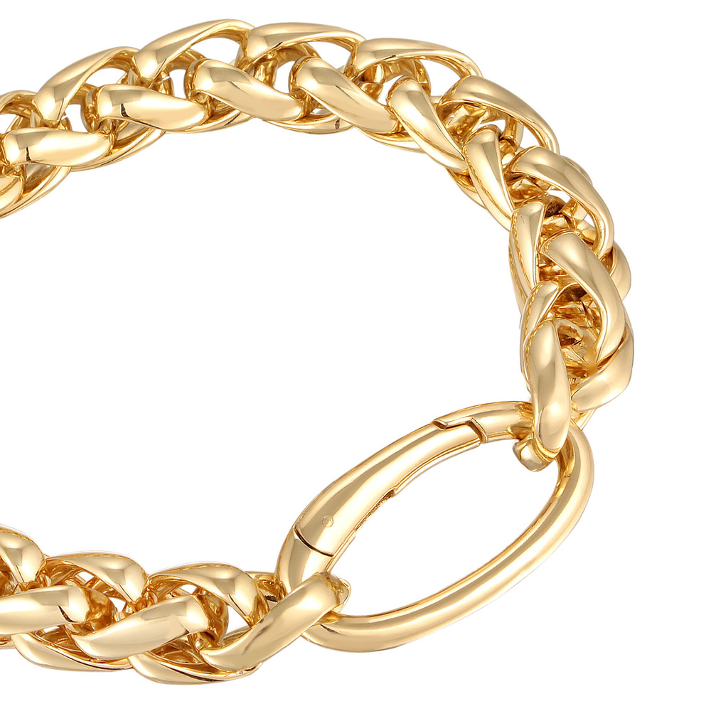 Elli Elli Bracelet Femmes Maillons Basique Fermoir d'Anneau Couleur Or Bracelet