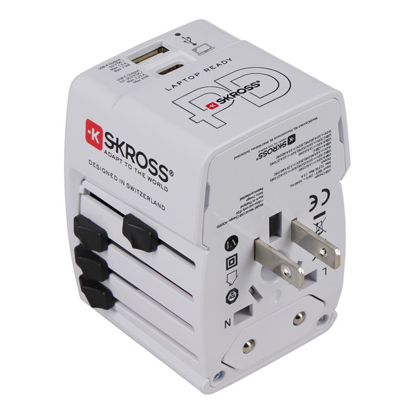 WORLD USB CHARGER AC65PD WITH USB-C CABLE - Reisestecker