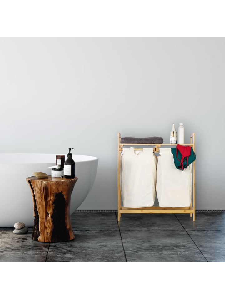 relaxdays Wäschekorb in Natur - 60 l günstig kaufen onesize