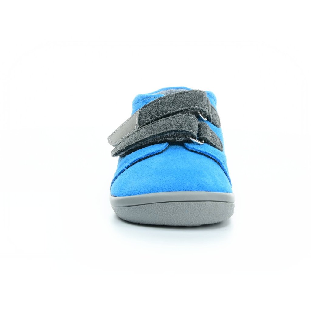 Beda Tom mit Membran (BF 0001/W/M/FW) blaue Barfuß-Stiefeletten