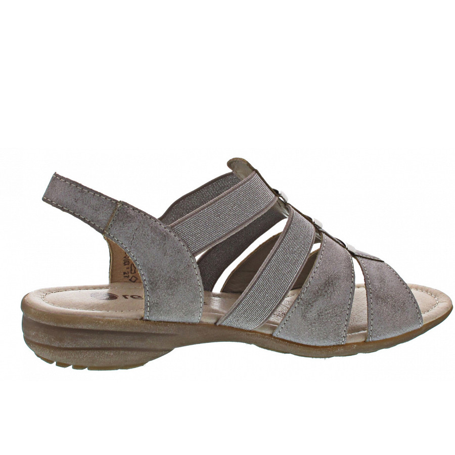 Remonte Damen Schnürbooty R3644-90 Grau grey/antique-silver
