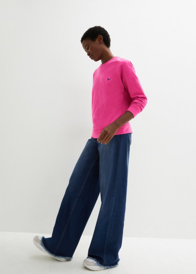 Sweatshirt mit Stickung
