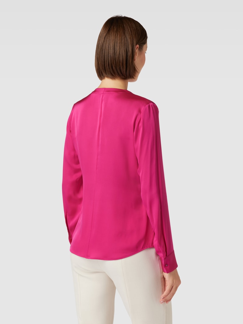 Blusenshirt mit Raffungen Modell 'Banorah' in pink