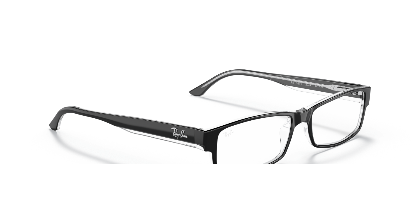 RB5114 OPTICS - Negru lucios pe transparent