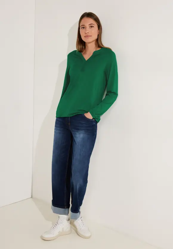 CECIL Langarmshirt mit Gummibund