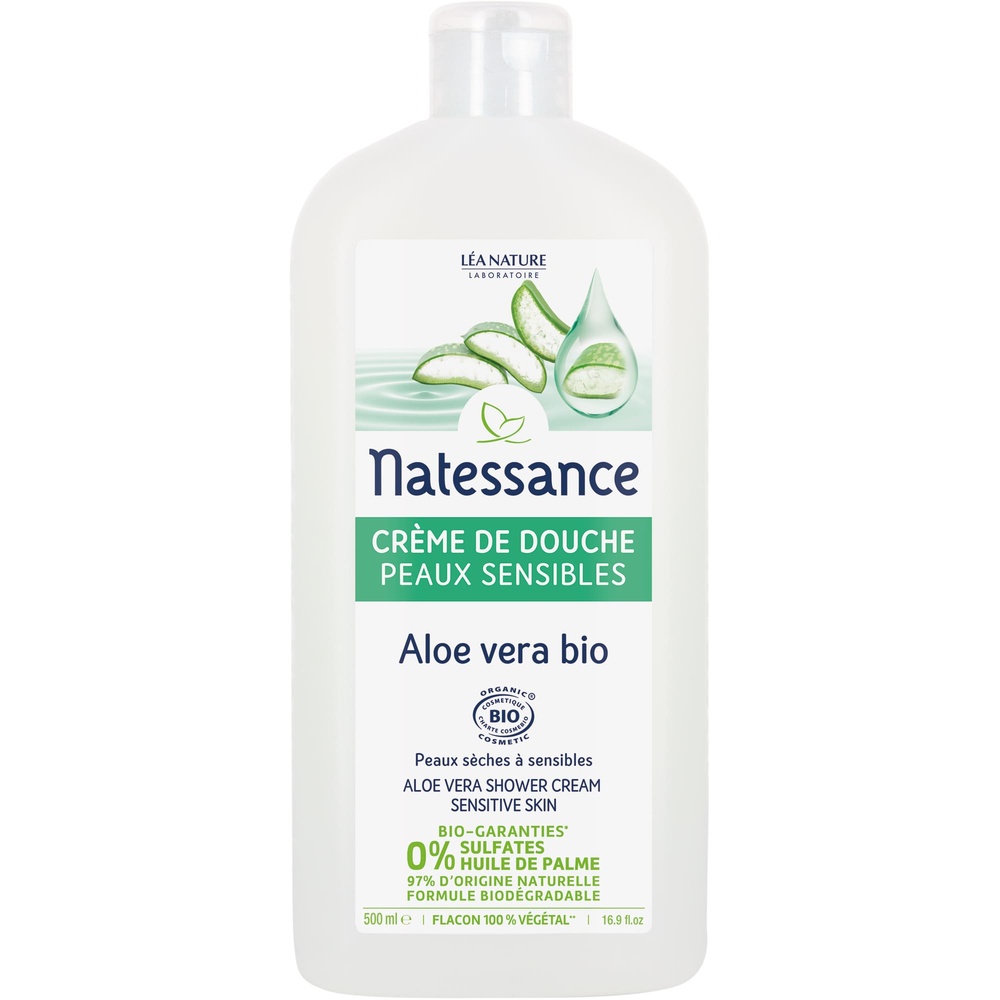 natessance Crème de douche Aloe Vera peaux sensibles Crème de douche
