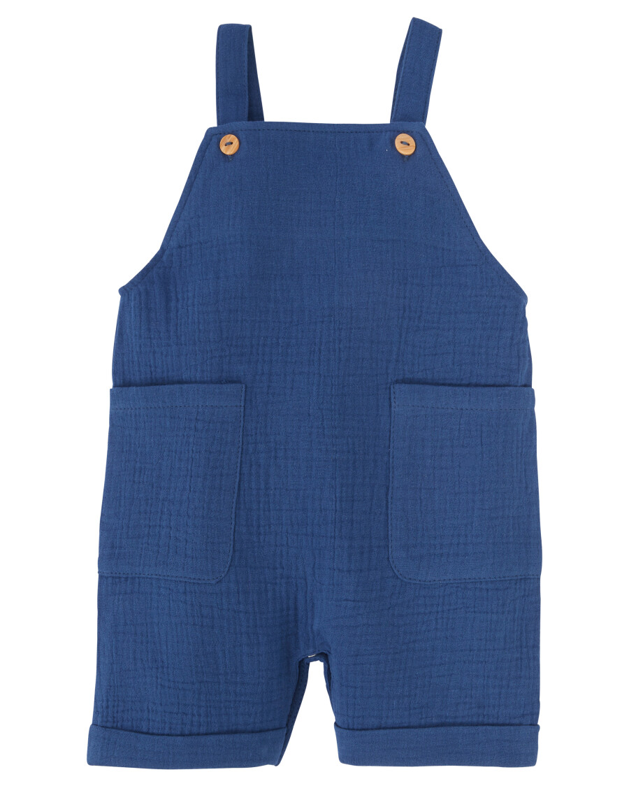 T-Shirt + Musselin-Latzhose