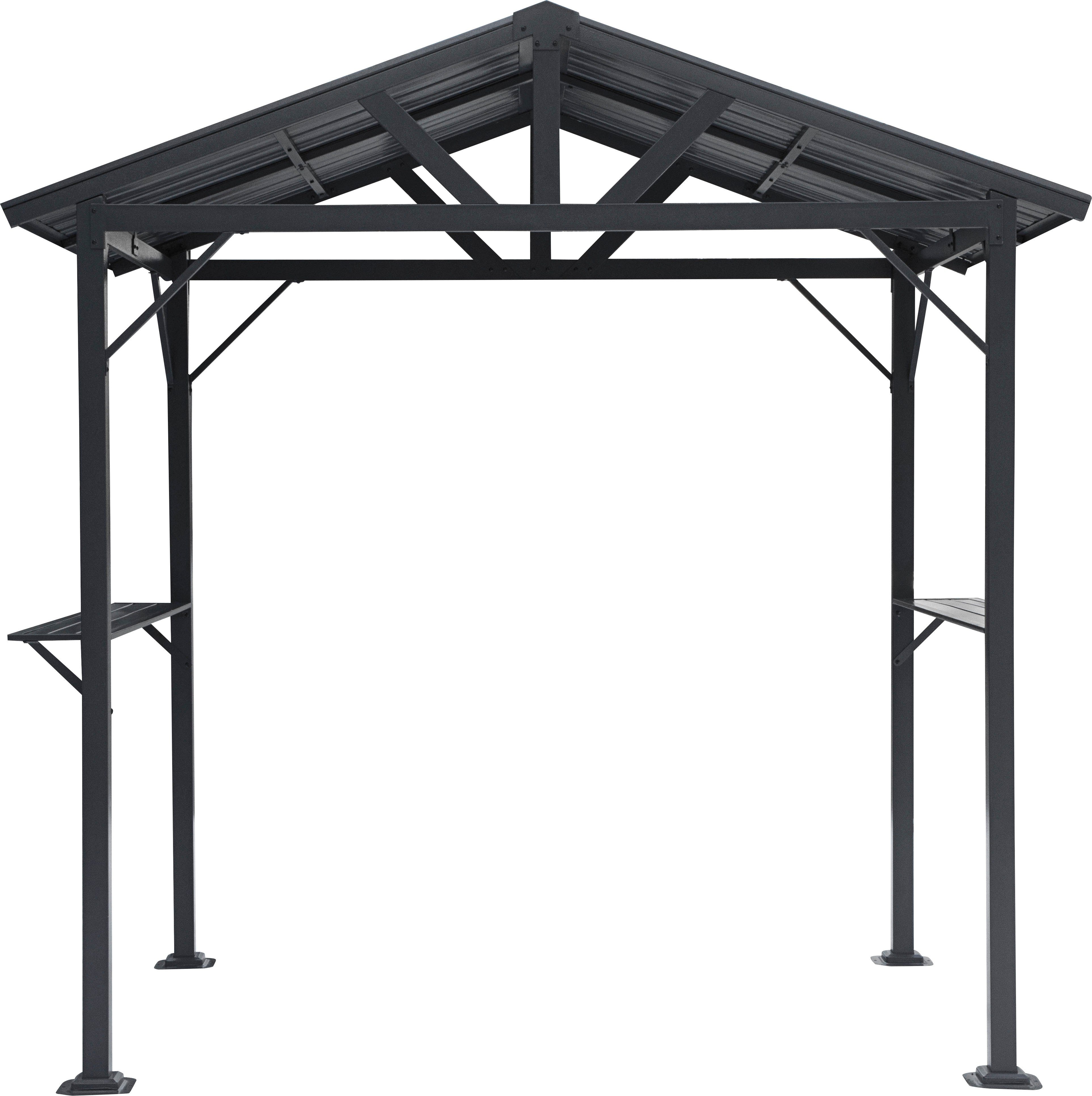 KONIFERA Grillpavillon Lissabon, BxT: 244x153 cm, mit verzinktem Stahldach und Stahlgestell