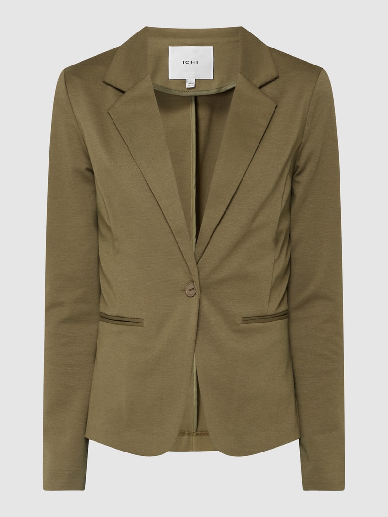 Blazer mit Reverskragen Modell 'Kate' in olivgrün