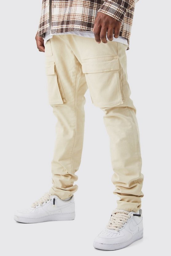 Plus Skinny Cargo-Hose mit Reißverschluss