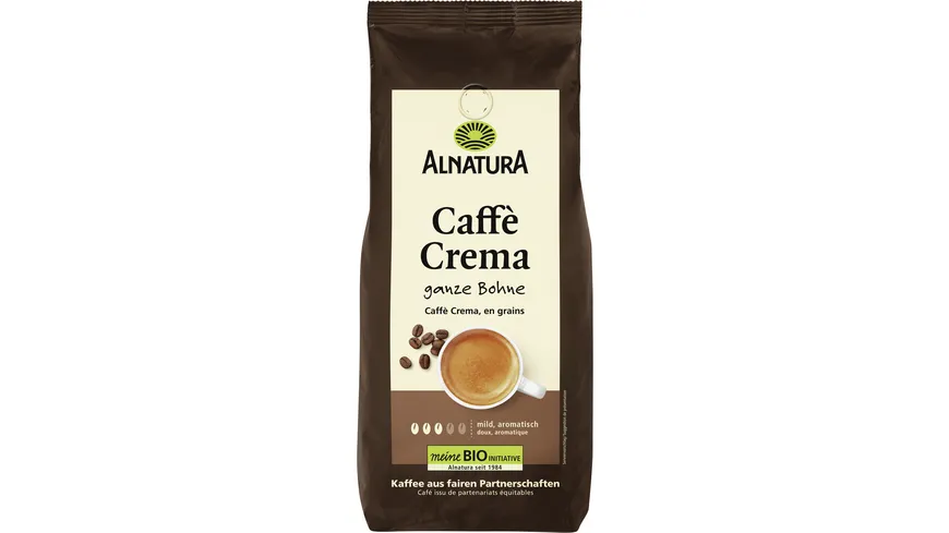 Alnatura Bio Caffè Crema, ganze Bohne 1 kg