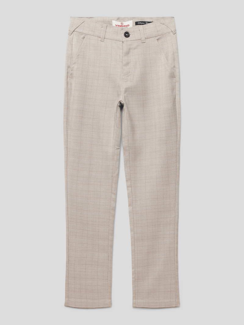 Hose mit feinem Muster in sand