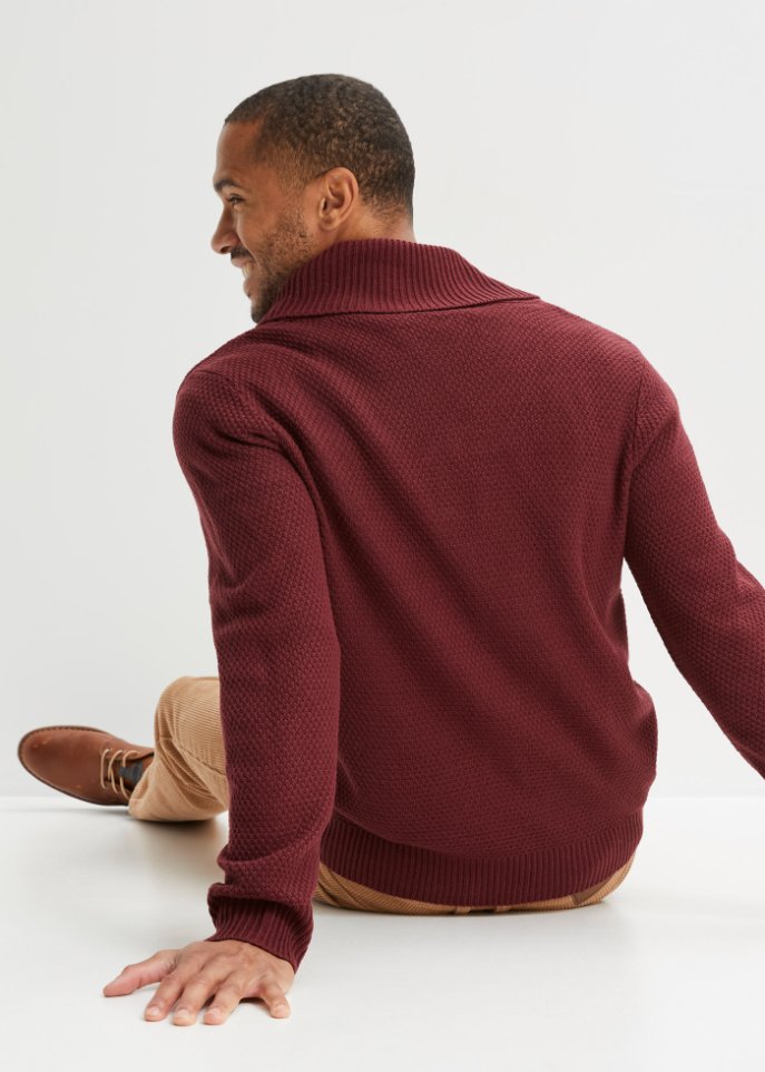 Pullover mit Schalkragen