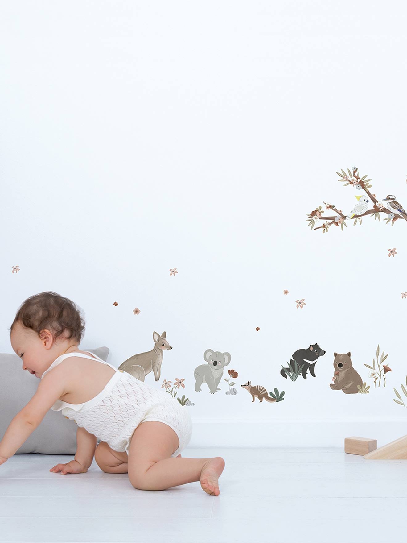Lilipinso Kinderzimmer Wandtattoo mit Tieren LILYDALE LILIPINSO - grau