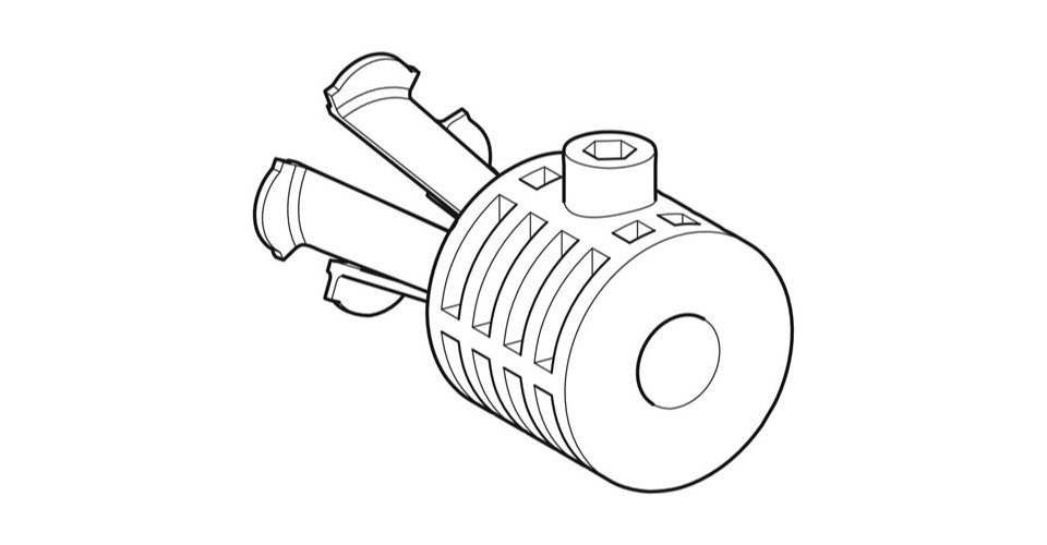 Wandbefestigung Geberit Wandbefestigung WB9N-T Flow 300 4U Wand-WC Weitere technische, GEBERIT