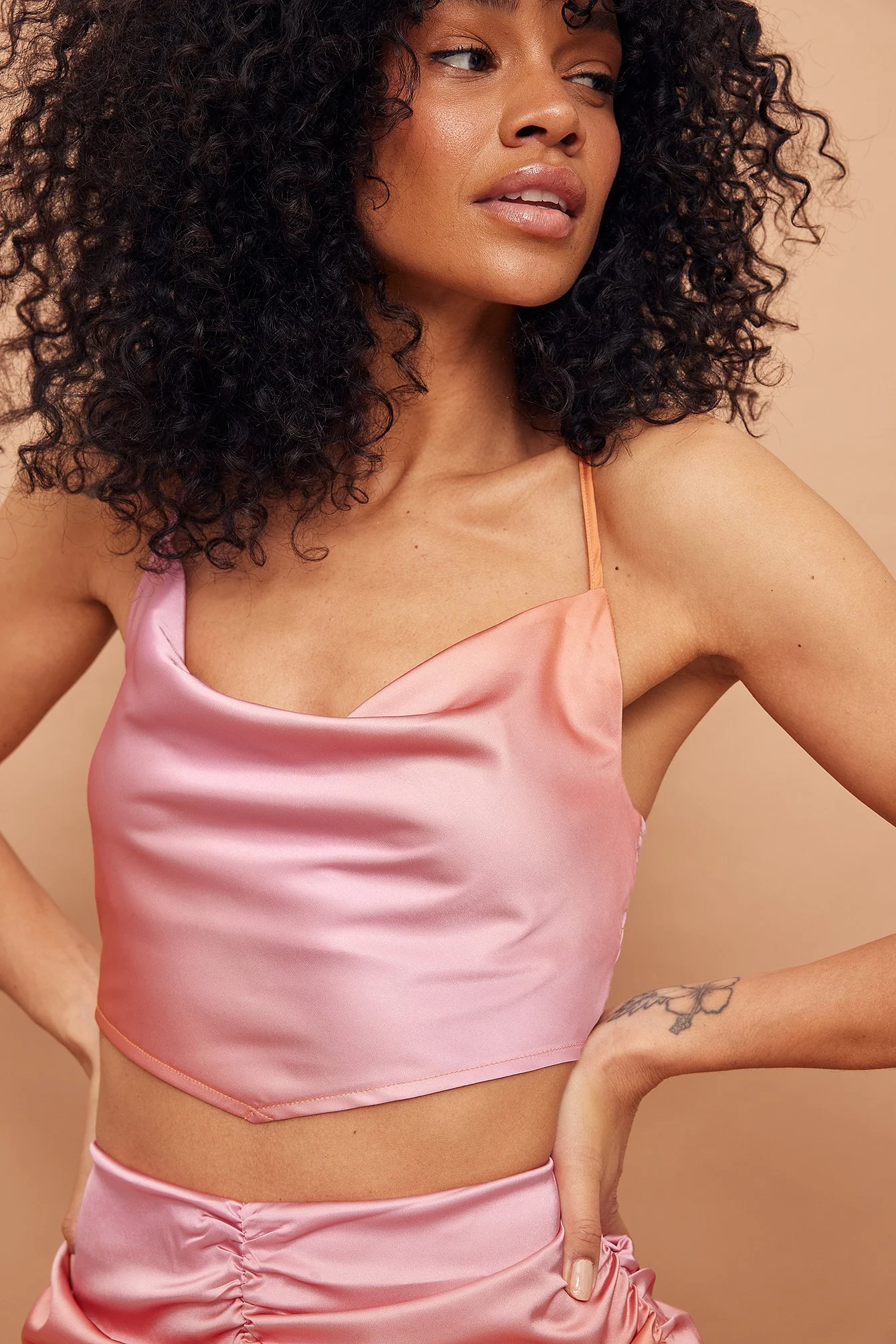 Recyceltes Satin-Top