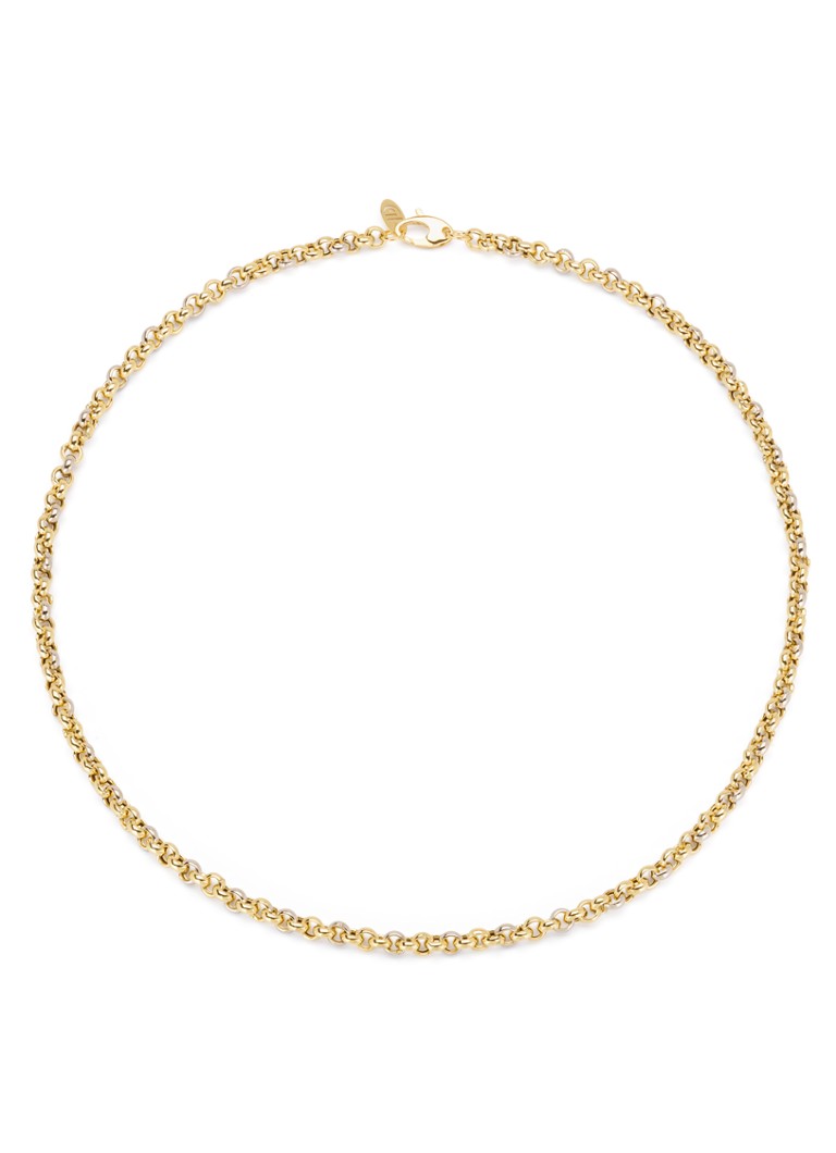 Diamond Point Gold link necklace Timeless Treasures 45 cm