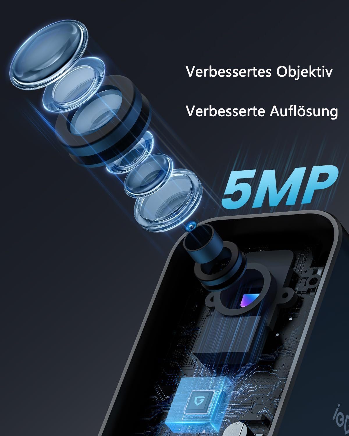 ieGeek 5MP Drahtlose Überwachungskameras Aussen Kamerasystem für zu Hause Überwachungskamera (außen/innen, Intelligente KI-Erkennung,Multi-User-Sharing,Cloud/SD Storage, Überwachung mit Bewegungslicht, Akku Kamera,Farbige Nachtsicht,WiFi IP, PIR-Bewe
