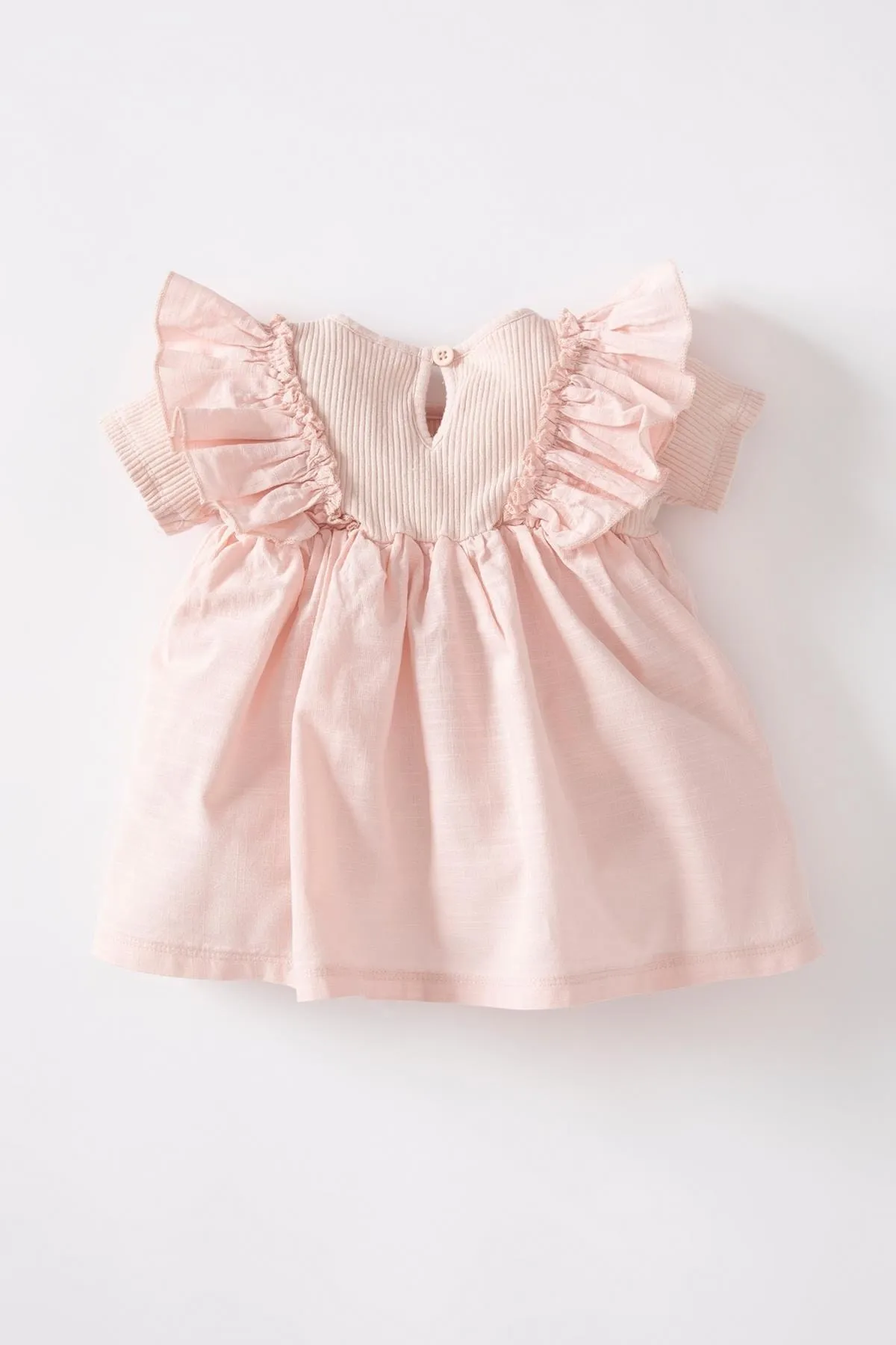 DeFacto  Geripptes Camisole-Kurzarm-T-Shirt mit Rundhalsausschnitt für Babys