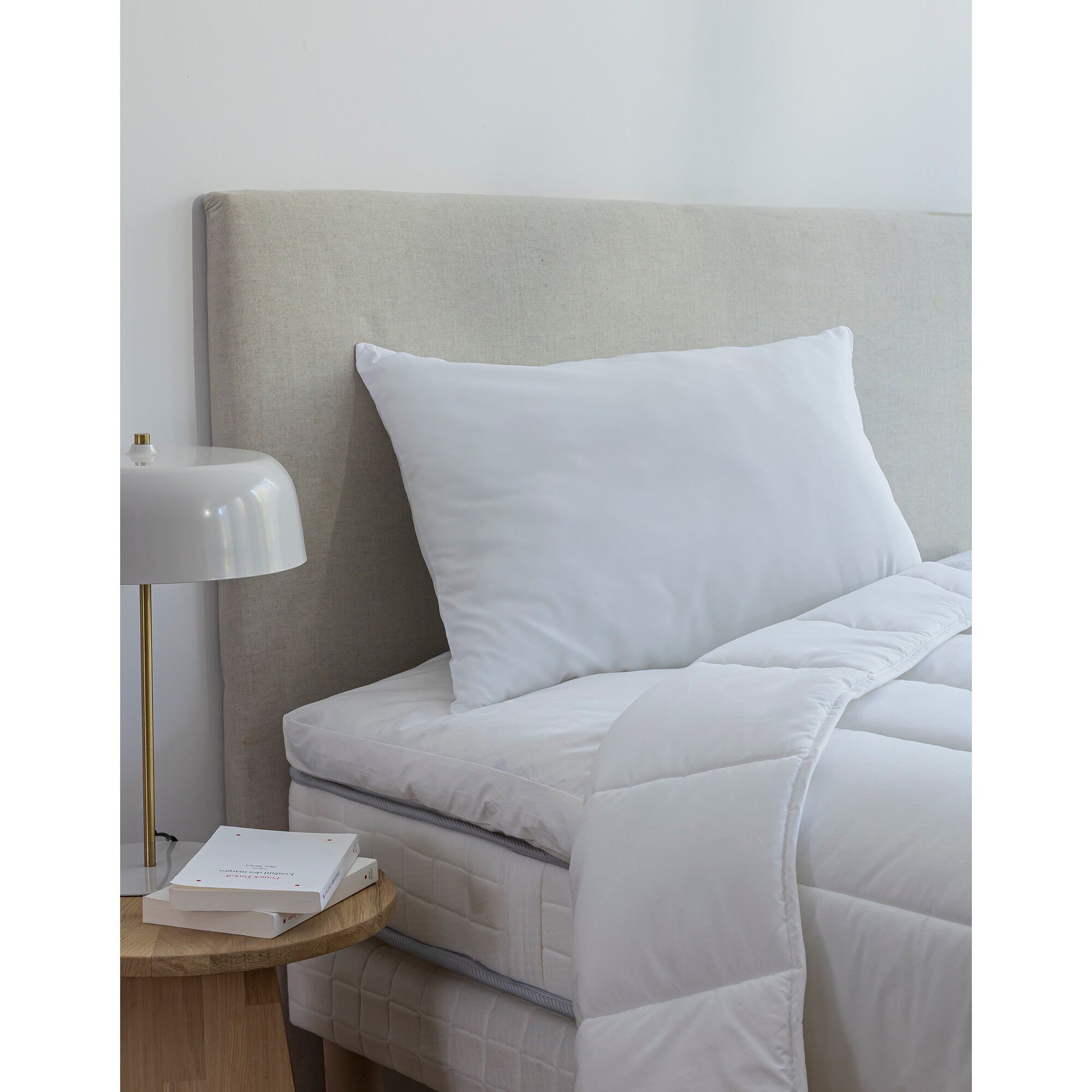 Oreiller microfibre, confort médium