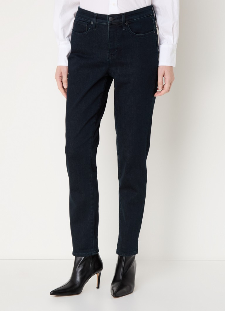 Blugi skinny cu talie înaltă NYDJ Margot, culoare închisă, cu aspect uzat