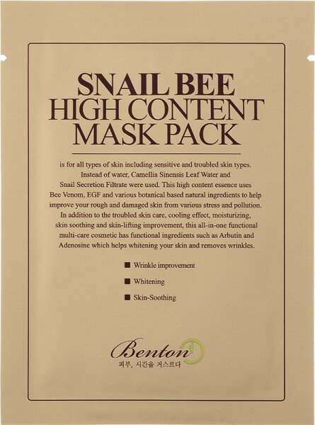 Benton Snail Bee High Content Mask Tuchmaske