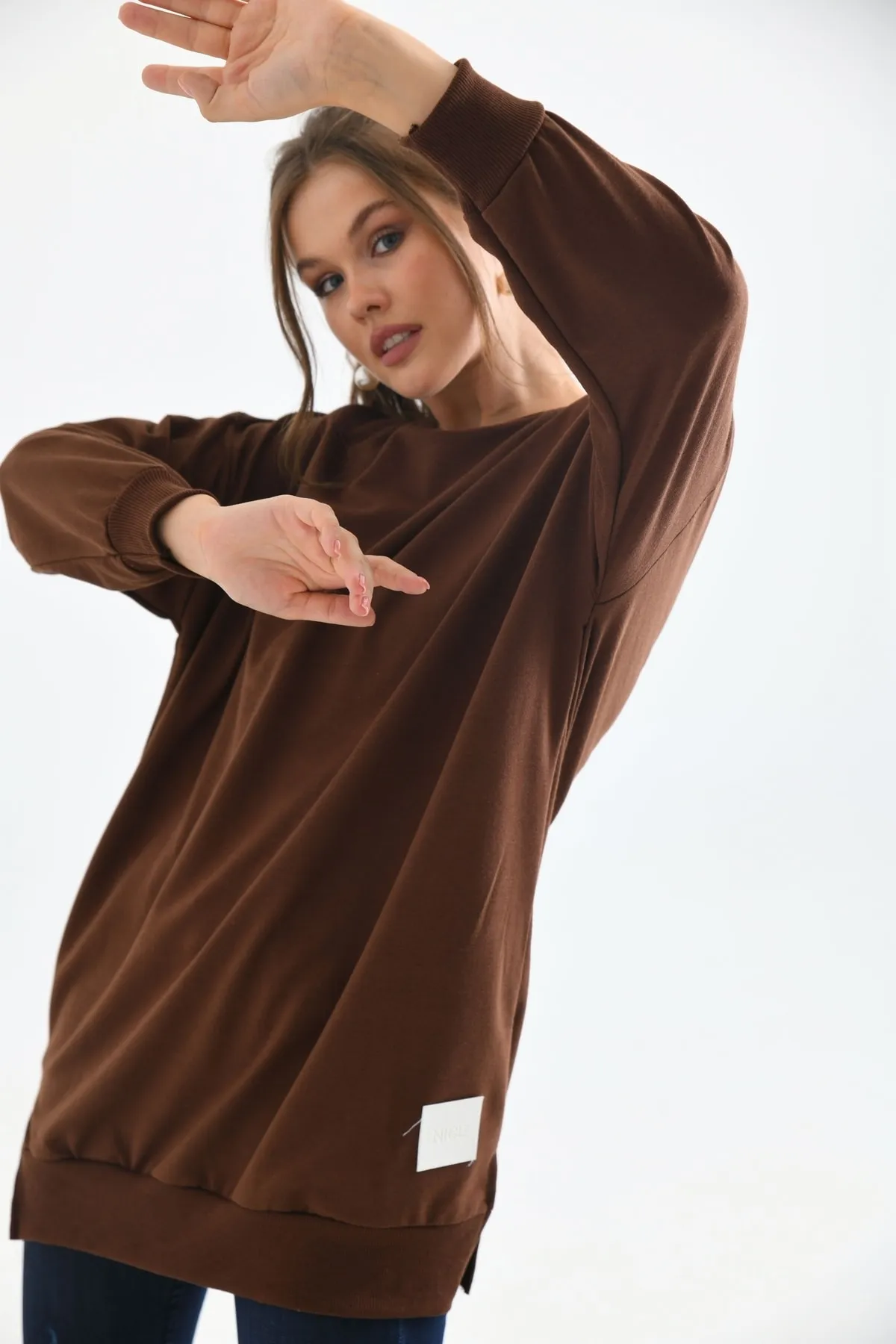 VOLT CLOTHİNG  Tuniken - Braun - Relaxed Fit
