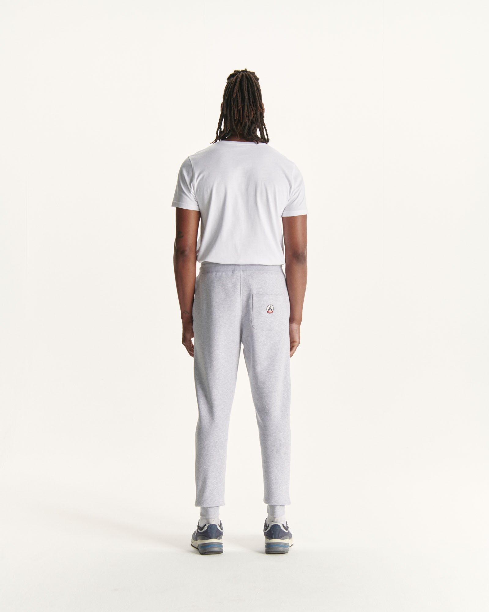 Jogpant homme en coton biologique Gris chiné Santiago