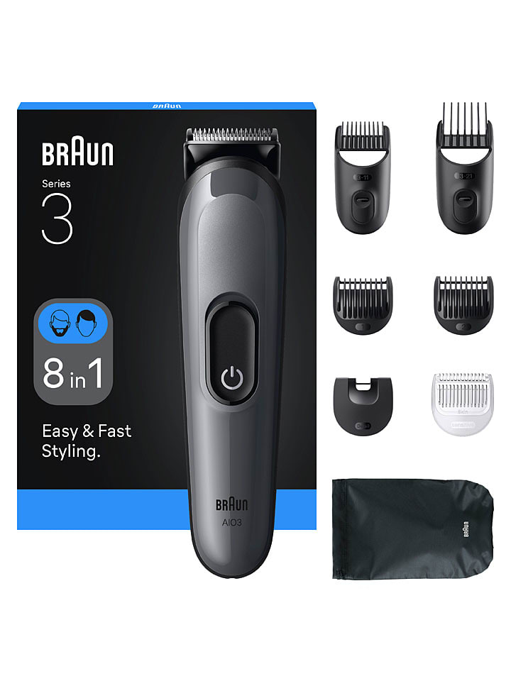 Braun Barttrimmer ''Series 3 All-In-One'' in Schwarz günstig kaufen onesize