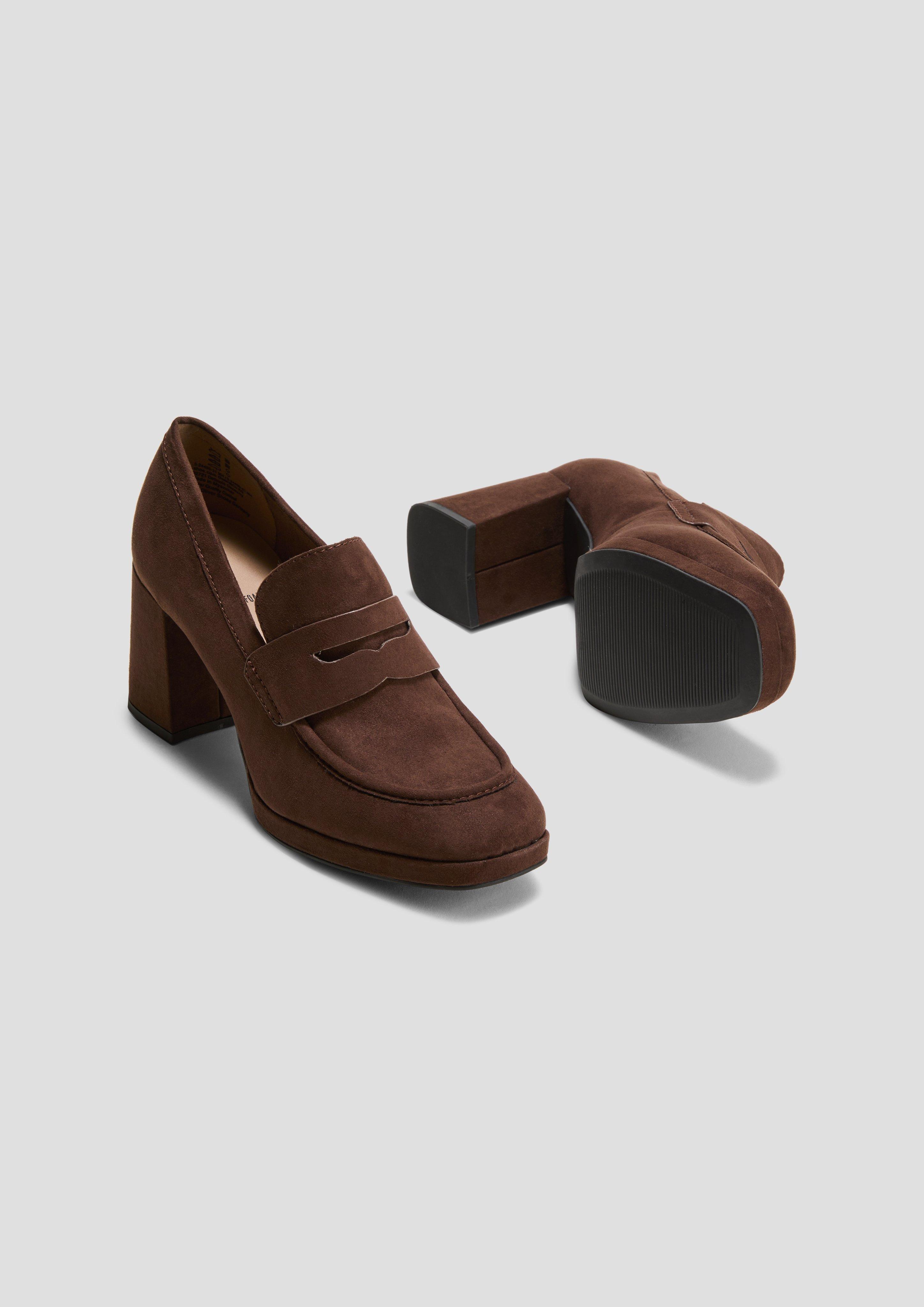 Slipper in Veloursleder-Optik  6008281-304