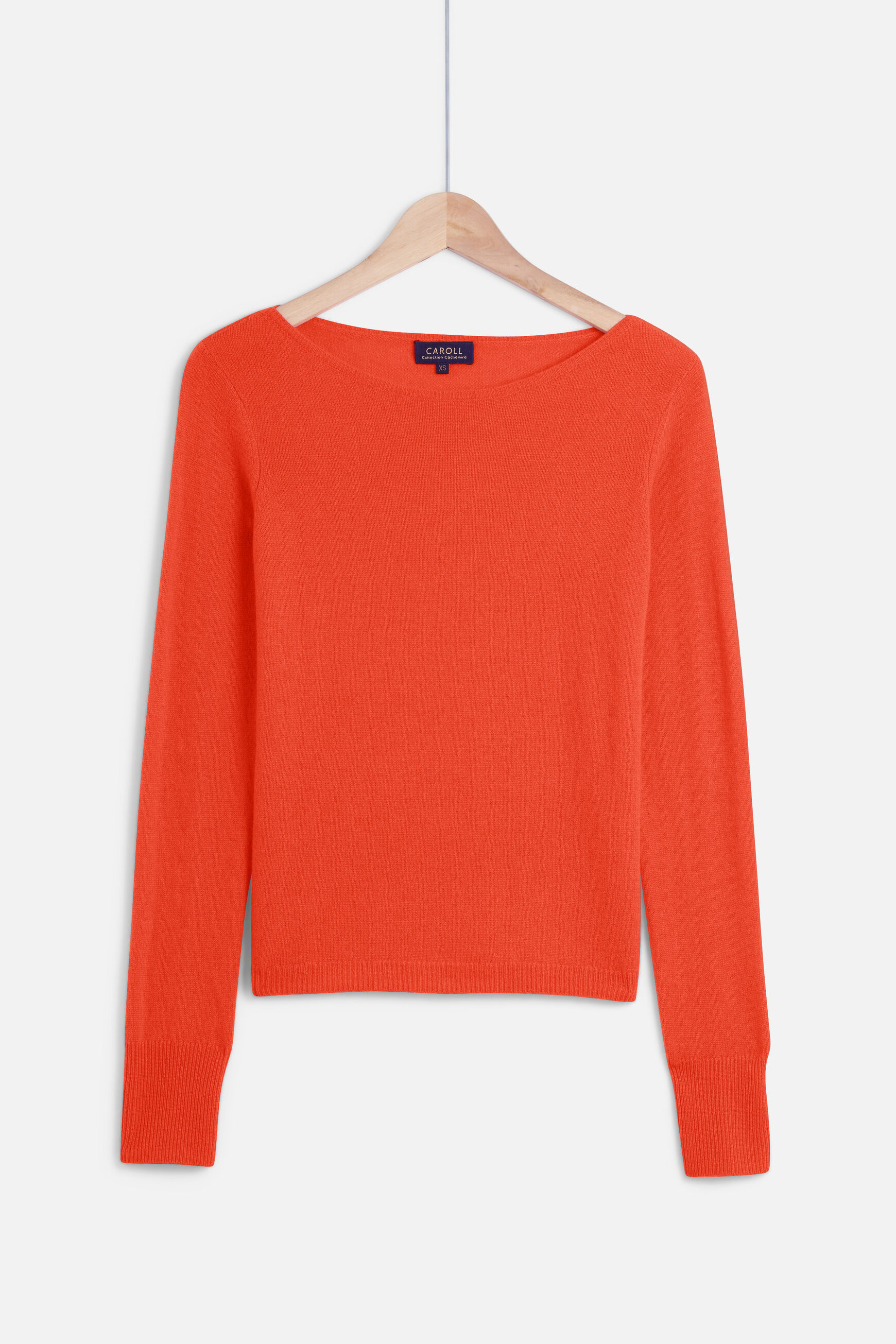 pull zofia 100% cachemire orange femme