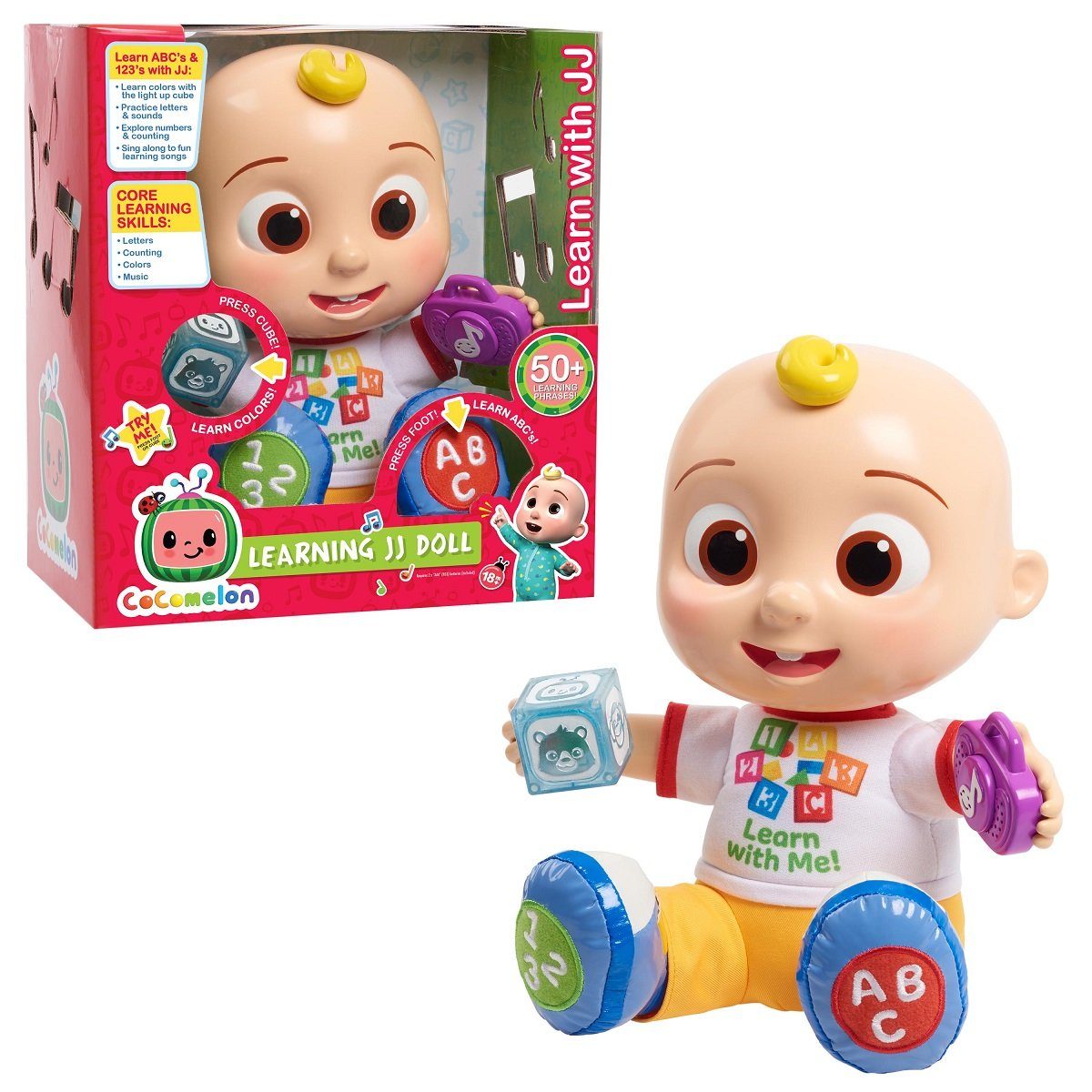 COCOMELON Spielfigur CoComelon Learning JJ Doll inkl. deutscher Sprache