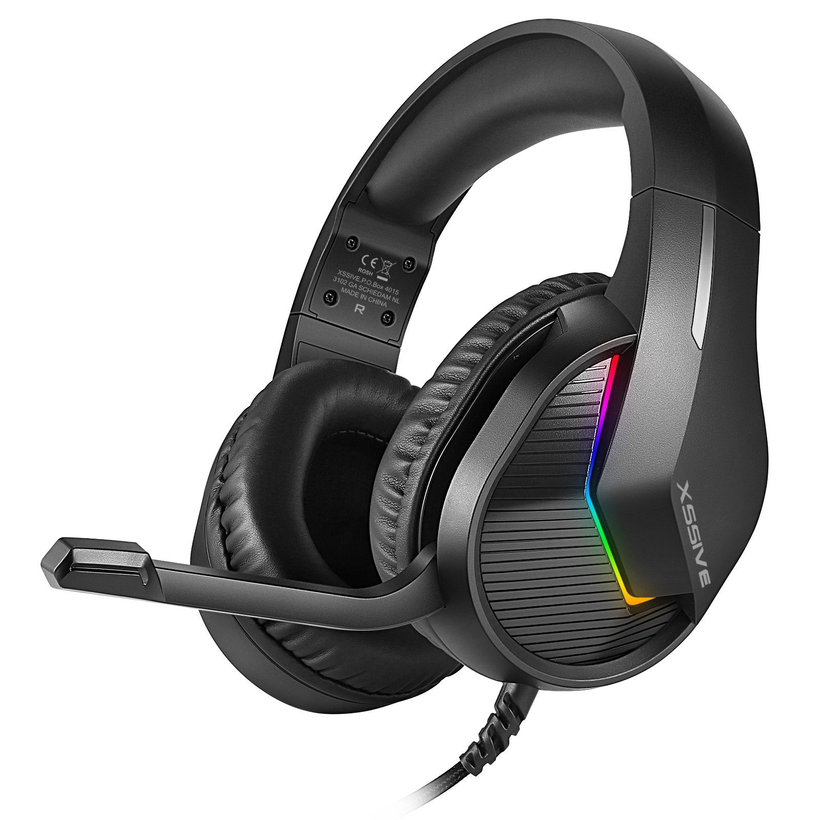 COFI 1453 Premium Headset RGB Beleuchtung für Playstation 5 Laptop PC Xbox Gaming-Headset