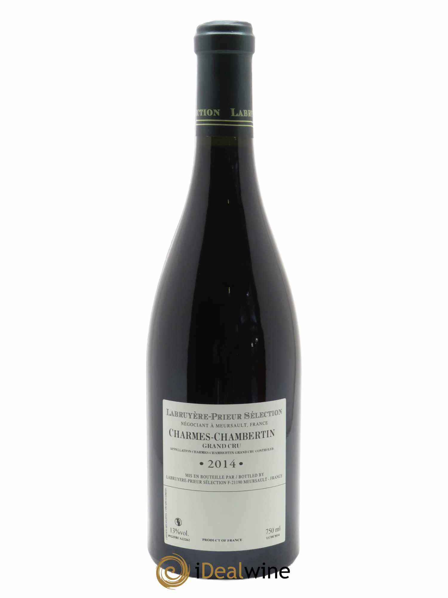 Charmes-Chambertin Grand Cru Labruyere-Prieur  2014 - Lot de 1 Bouteille