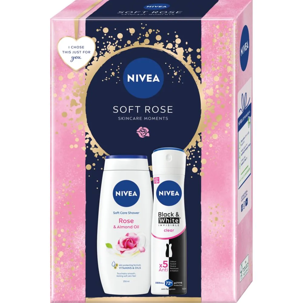 Nivea Soft Rose сет козметике за негу