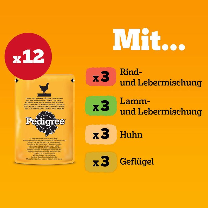 Pedigree Senior Frischebeutel Multipack