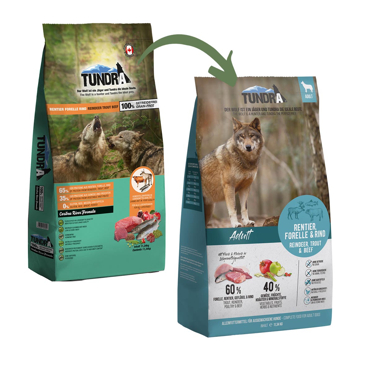 Tundra Dog Rentier, Forelle & Rind günstig kaufen bei ZooRoyal