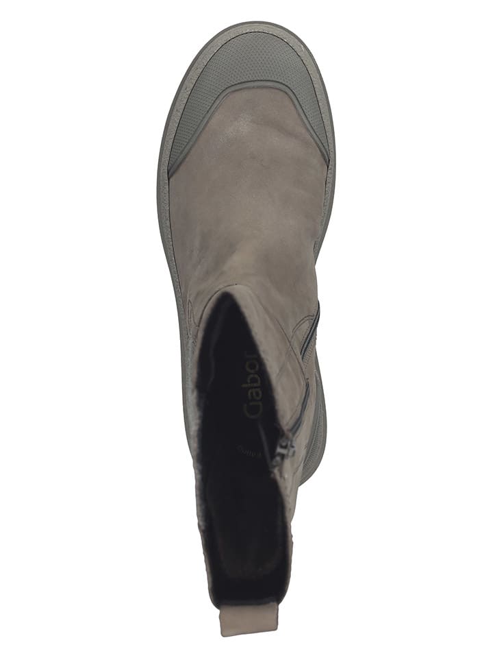 Gabor Leder-Chelsea-Boots in Hellbraun/ Beige günstig kaufen