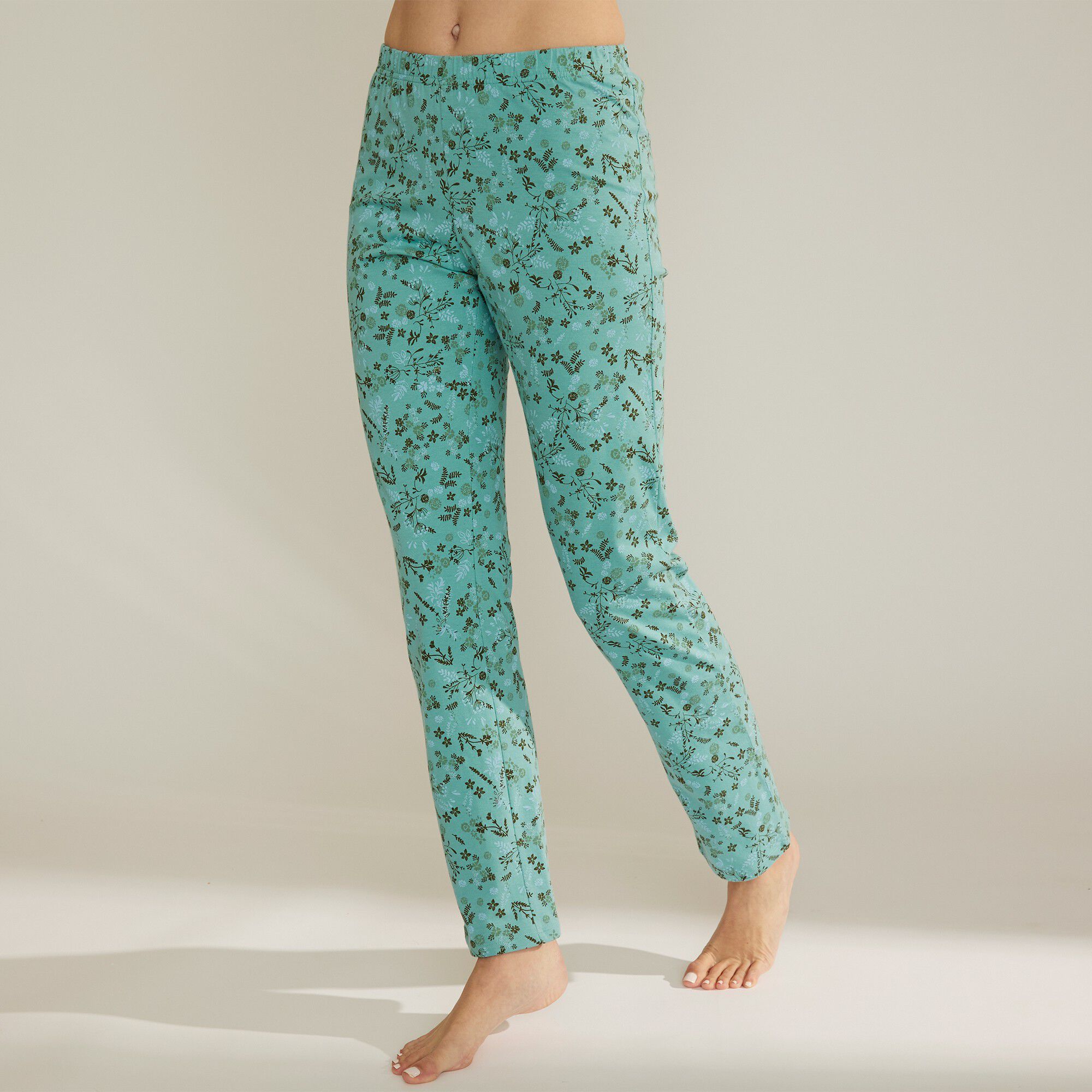 Pantalon de pyjama imprimé fleurs